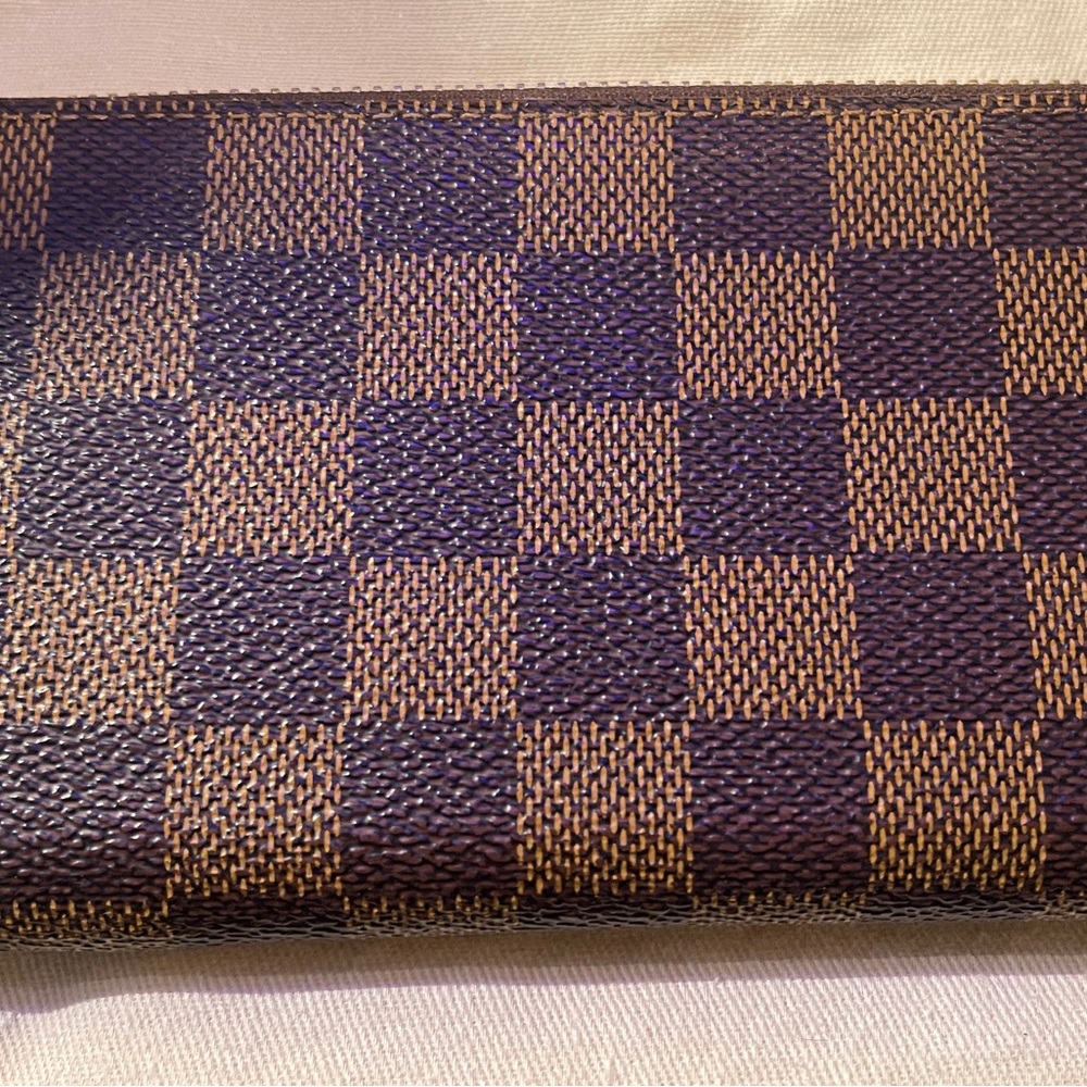 Louis Vuitton Clemence Damier Ebene Wallet